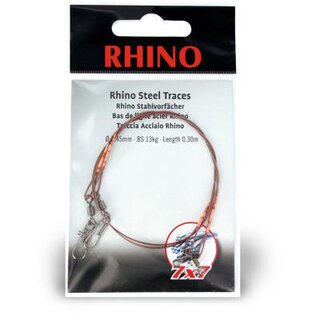 0,35mm Rhino Stahlvorfach 7x7 0,3m 6kg 2