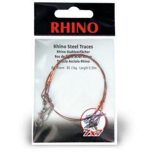 0,35mm Rhino Stahlvorfach 7x7 0,5m 6kg 2