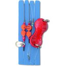 Zebco #1 Flatty Teaser Rig bleifrei 3 rot/schw