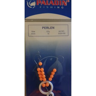 Perlen rund orange 4mm