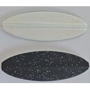 Durchlaufblinker 3,5 g schwarz-glitter / wei