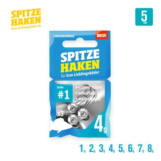 Spitze Haken Gr. 1,  1 gr.