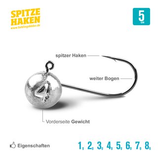 Spitze Haken Gr. 1,  1 gr.