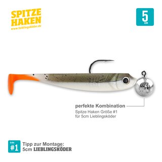 Spitze Haken Gr. 1,  1 gr.