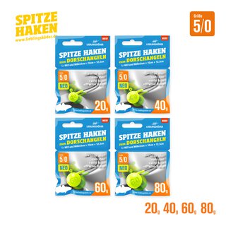 Spitze Haken Mixpaket Gr. 5/0 Neo 60 gr.