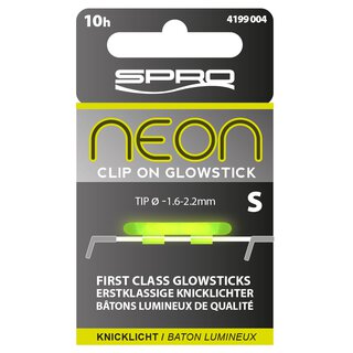 Knicklichter Clip on Glowstick Green S