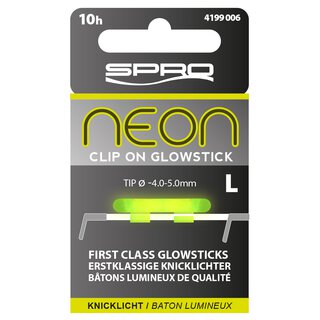 Knicklichter Clip on Glowstick Green L