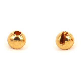 Tungsten Kopfperlen geschlitzt Gold 3,0 mm