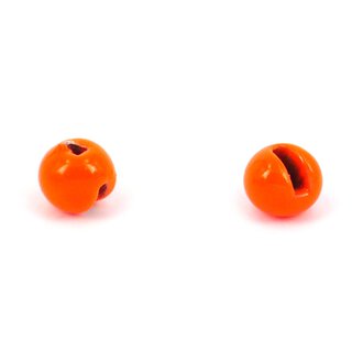 Tungsten Kopfperlen geschlitzt Fluo Orange 4,0 mm