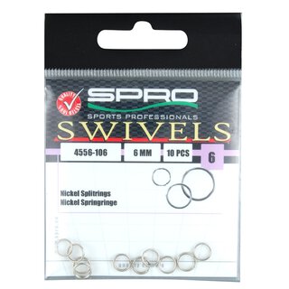 Nickel Splitring  8 mm