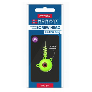 Softbait Spiral Screw Head Glow