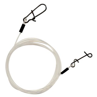 Vorfach Fluorocarbon Karabiner-Knotenlosverbinder 60 cm; 25 kg; 0,60 mm