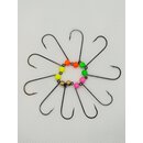 Fertig montierte Tungstenhaken 10er Mix Fluo  4,0 mm