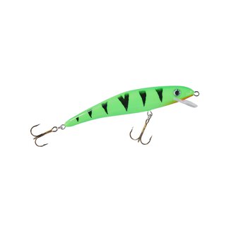 MK UV Wobbler Shallow Runner Green Fire Tiger 11 cm; 1,2 m