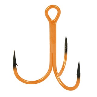 Seika Pro UV Drilling m. Widerhaken Orange/Black Nickel Gr. 8