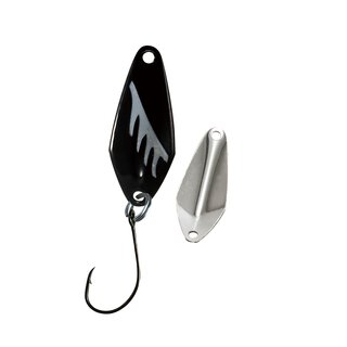 Trout Spoon Moonshine 2,3 g schwarz glow silber