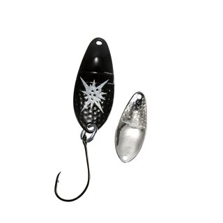 Trout Spoon Starlight 2,9 g schwarz glow silber