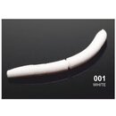 Libra Lures Fatty DWorm 001 White